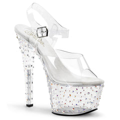7 Inch Heel STARDANCE-708 Clear