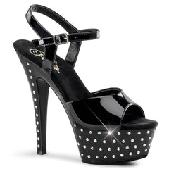 6 Inch Heel STARDUST-609 Black Patent
