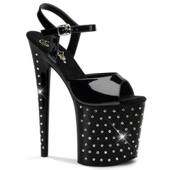 8 Inch Heel STARDUST-809 Black Patent