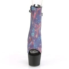 7 Inch Heel ADORE-1018REFL Reflective Galaxy Print