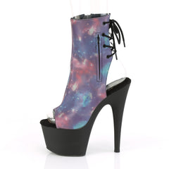 7 Inch Heel ADORE-1018REFL Reflective Galaxy Print