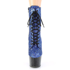 7 Inch Heel ADORE-1020MG Blue Glitter