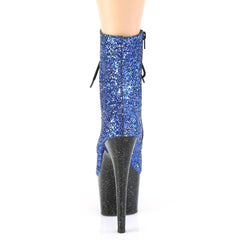 7 Inch Heel ADORE-1020MG Blue Glitter