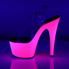 7 Inch ADORE-708UV Clear-Neon Pink