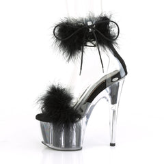 7 Inch Heel ADORE-724F Black Fur