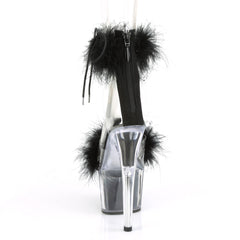 7 Inch Heel ADORE-724F Black Fur