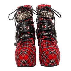 6" Heel BRIXTON Red Plaid