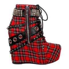 6" Heel BRIXTON Red Plaid