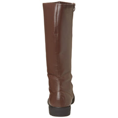 Men's Brown Pu Knee High Super Hero Boots - Shoecup.com - 3