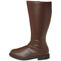 Men's Brown Pu Knee High Super Hero Boots - Shoecup.com - 4