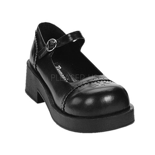 DEMONIA CRUX 07 Black Pu Platform Mary Jane Shoecup