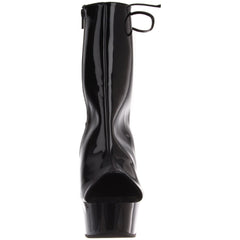 PLEASER DELIGHT-1018 Black Pat Ankle Boots - Shoecup.com - 2