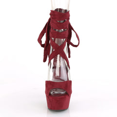 6 Inch Heel DELIGHT-679 Burgundy Suede