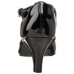 PLEASER DIVINE-415W Black Pat T-Strap Pumps - Shoecup.com - 3