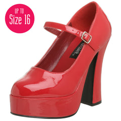 Demonia,DEMONIA DOLLY-50 Red Pat Mary Jane Pumps - Shoecup.com