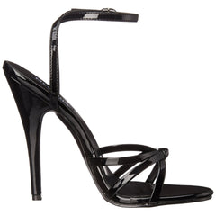 DEVIOUS DOMINA-108 Black Pat Ankle Strap Sandals - Shoecup.com - 4