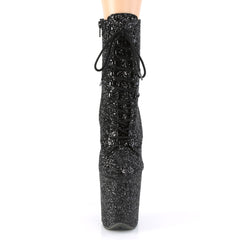8 Inch Heel FLAMINGO-1020GWR Black Glitter