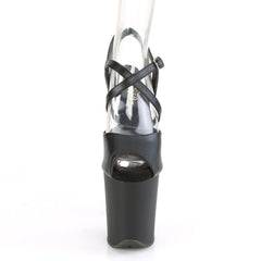 8 Inch Heel FLAMINGO-824 Black Pu