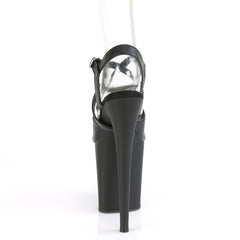 8 Inch Heel FLAMINGO-824 Black Pu