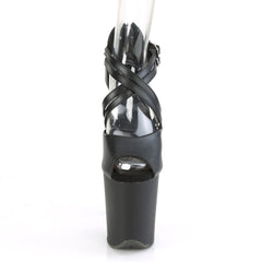 8 Inch Heel FLAMINGO-865 Black Pu