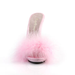 5 Inch Heel POISE-501F Baby Pink Fur