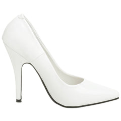 Pleaser SEDUCE-420 White Patent Classic Pumps - Shoecup.com - 4
