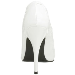 Pleaser SEDUCE-420 White Patent Classic Pumps - Shoecup.com - 3