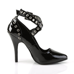 Pleaser SEDUCE-443 Black Patent Pumps