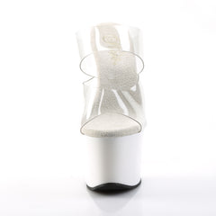 7 Inch Heel SKY-302 Clear-White