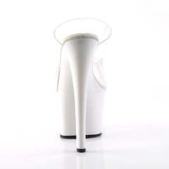 7 Inch Heel SKY-302 Clear-White
