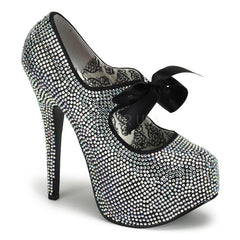 Bordello,Bordello TEEZE-04R Iridescent Rhinestones Pumps - Shoecup.com