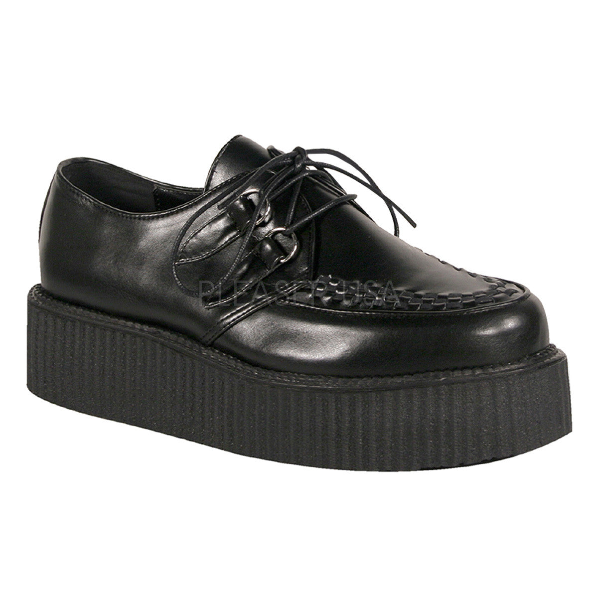 DEMONIA V-CREEPER-502 Men's Black Pu Creepers - Shoecup.com - 1