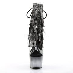 Pleaser ADORE-1017RSFT Black Fringe Ankle Boots - Shoecup.com - 2