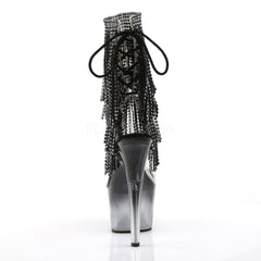 Pleaser ADORE-1017RSFT Black Fringe Ankle Boots - Shoecup.com - 4