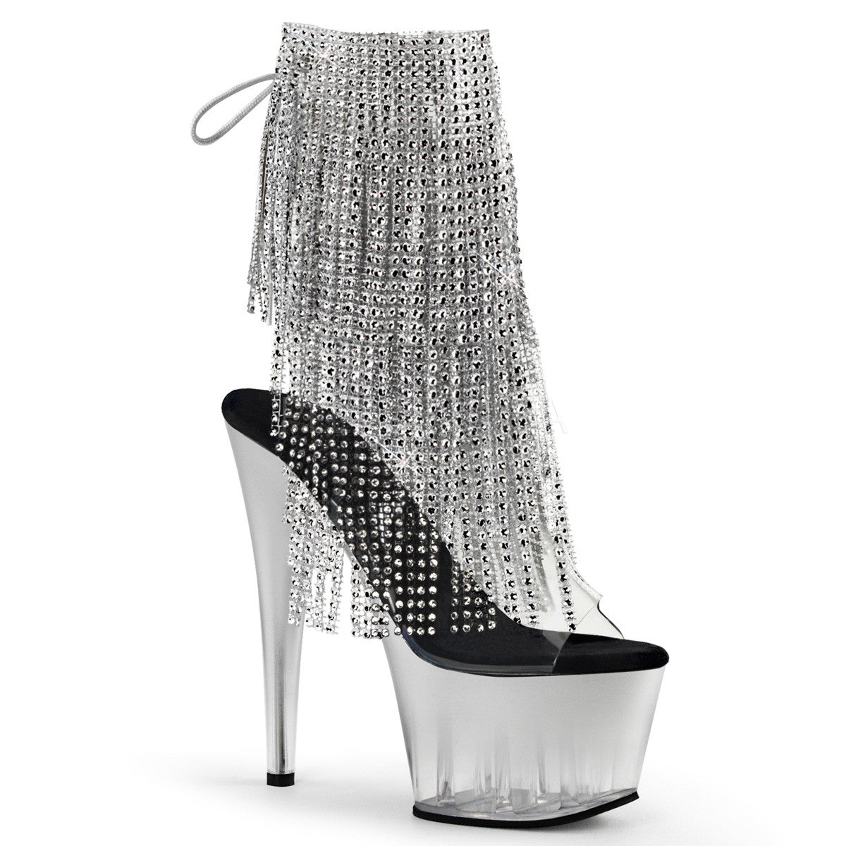 Women s Pleaser Adore 1017RSFT Ankle Boot Size 8 Silver