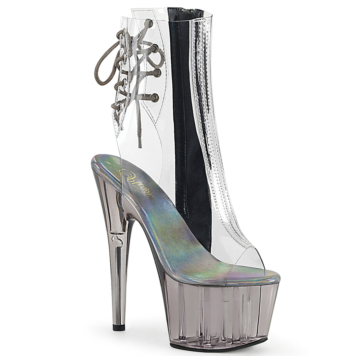 7" Heel ADORE-1018CT Clear Smoke Tint