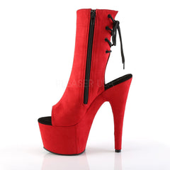 7 Inch Heel ADORE-1018FS Red Suede