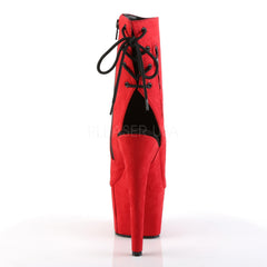 7 Inch Heel ADORE-1018FS Red Suede