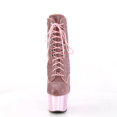 7 Inch Heel ADORE-1020CHRS Baby Pink Rhinestone