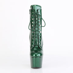 7 Inch Heel ADORE-1020GP Emerald Green Glitter