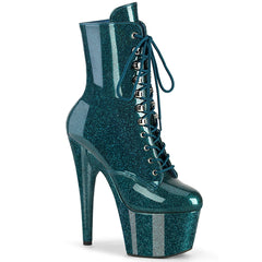 7 Inch Heel ADORE-1020GP Teal Glitter