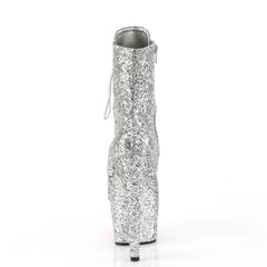 7 Inch Heel ADORE-1020GWR Silver Glitter
