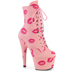 7 Inch Heel ADORE-1020KISSES Baby Pink Pu