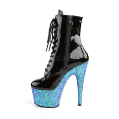 7 Inch Heel ADORE-1020LG Blue Glitter