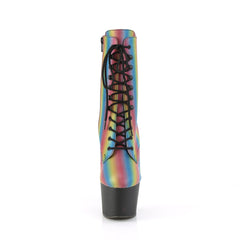 7 Inch Heel ADORE-1020REFL-02 Rainbow Reflective