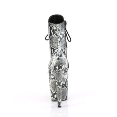 7 Inch Heel ADORE-1020SPWR Black Snake Print