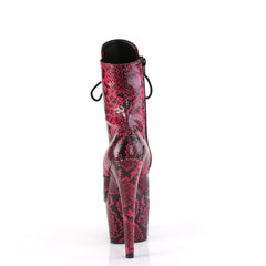 7 Inch Heel ADORE-1020SPWR Hot Pink Snake Print