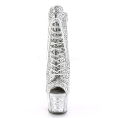 7 Inch Heel ADORE-1021G Silver Glitter