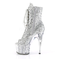 7 Inch Heel ADORE-1021G Silver Glitter