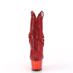 7 Inch Heel ADORE-1029CHRS Red Rhinestone